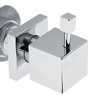 KAJA-Aquadrat Unterputzventil 1/2" kompl mit keramischen Dichtscheiben, chrom
