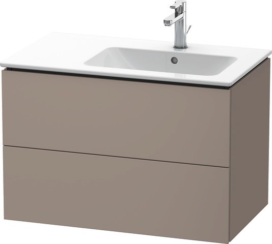 Duravit L-Cube Waschtischunterbau wandhängend Basalt Matt 820x481x550 mm - LC629204343
