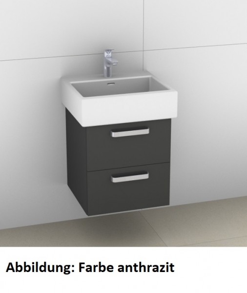 Artiqua 415 Waschtischunterschrank für Living City 817431 Oxid Dunkelgrau quer, 415-WU2L-L5-7184-723