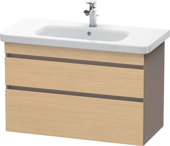 Duravit DuraStyle Waschtischunterbau wandhängend Natur Eiche & Basalt Matt 930x448x610 mm - DS648203