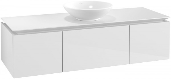 Villeroy & Boch Waschtischunterschrank Legato B24500, WT mittig Glossy White, B24500DH