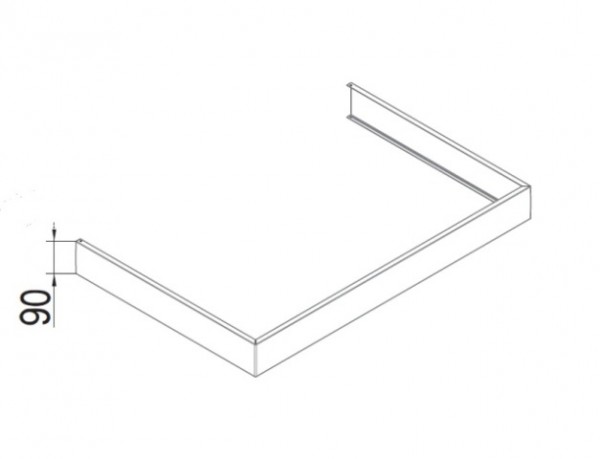 Hoesch weiße Aluminiumschürze für