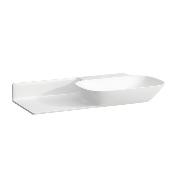 LAUFEN Waschtisch Ino 450x900x145, ohne Hahnloch, ohne Überlauf, Ablage links, weiss