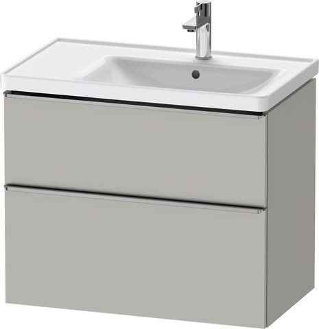 Duravit D-Neo Waschtischunterbau wandhängend Betongrau Matt 784x452x625 mm - DE4358070070000