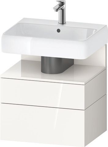 Duravit Qatego Waschtischunterbau wandhängend Weiß Hochglanz 590x470x590 mm - QA4393022220000