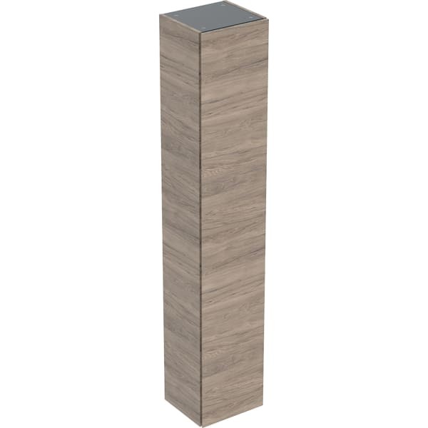 Geberit Renova Plan Hochschrank mit einer Tür: 33x180x29.8cm, Nussbaum hickory / Melamin, 504045JR1