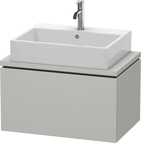 Duravit L-Cube Konsolenwaschtischunterbau wandhängend Betongrau Matt 720x477x400 mm - LC580100707