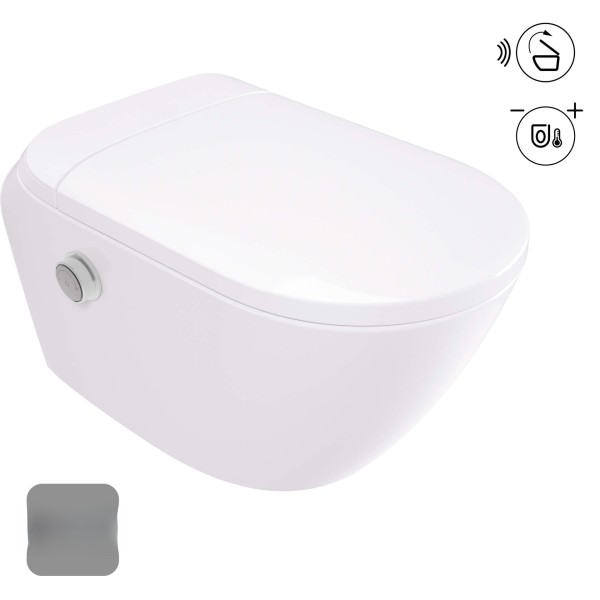 Neuesbad Serie 600 Wand-WC + automatisch und warm WC-Sitz