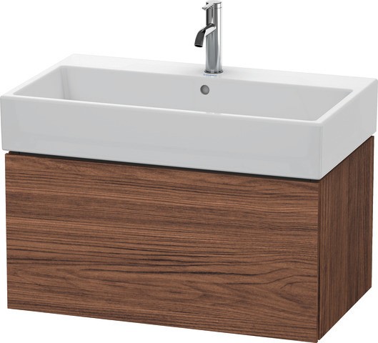 Duravit L-Cube Waschtischunterbau wandhängend Nussbaum dunkel Matt 784x459x394 mm - LC617702121