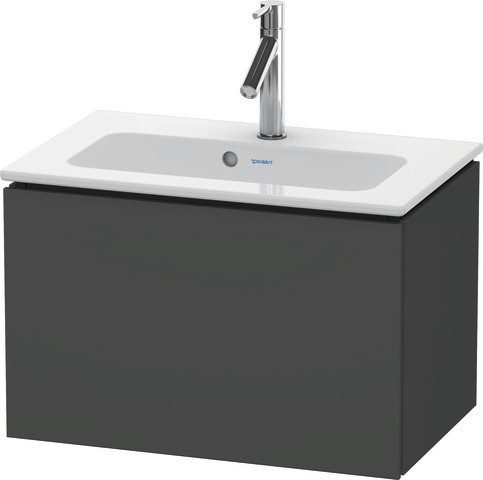 Duravit L-Cube Waschtischunterbau wandhängend Graphit Matt 620x391x400 mm - LC615604949