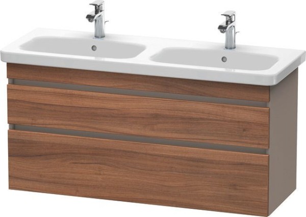 Duravit DuraStyle Waschtischunterbau wandhängend Nussbaum & Basalt Matt 1230x448x610 mm - DS64980794