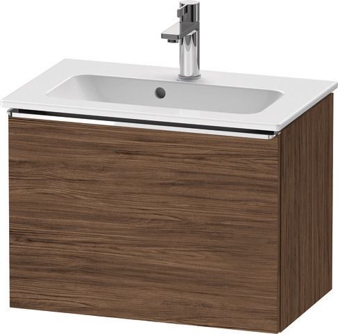 Duravit D-Neo Waschtischunterbau wandhängend Nussbaum dunkel Matt 610x372x440 mm - DE4268010210000