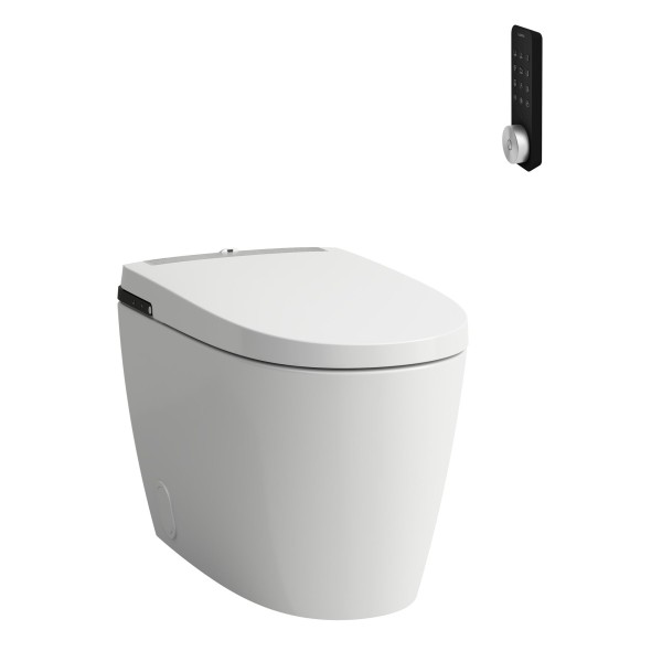 LAUFEN Dusch-WC ALVIA, bodenstehend Spülrandlos, Tiefspüler LCC Weiß, H8231604000001