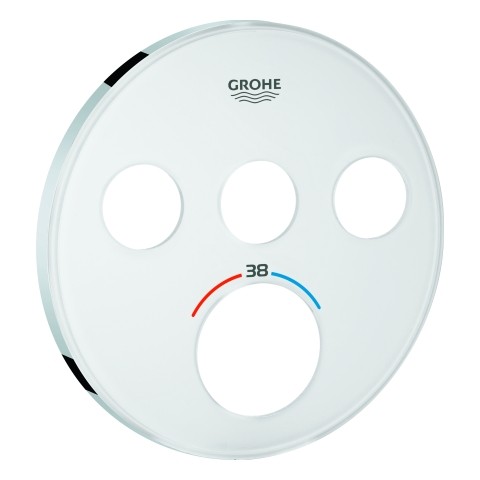 GROHE Rosette 49036 für SmartControl UP-THM rund mit 3 ASV moon white, 49036LS0