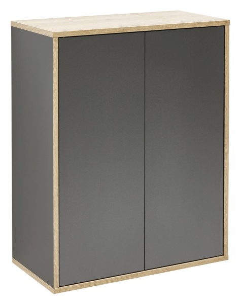 Fackelmann FINN Doppel-Midischrank 60x75x30,5,Anth-AsEi,2T,Push, 84611