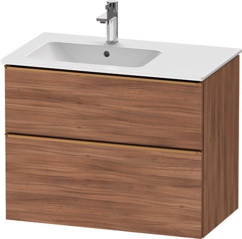 Duravit D-Neo Waschtischunterbau wandhängend Nussbaum Matt 810x462x625 mm - DE4366004790000