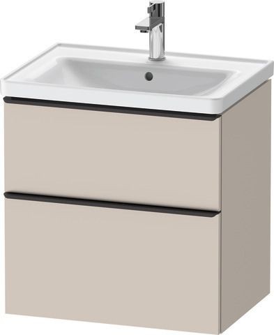 Duravit D-Neo Waschtischunterbau wandhängend Taupe Matt 634x452x625 mm - DE43540BD910000