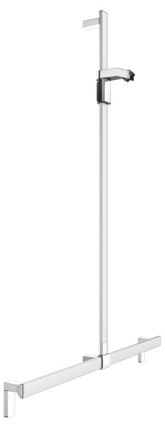 KEUCO AXESS Duschhandlauf mit Brausestange, Metall, B: 100 x H: 130,1 cm, 35014171013