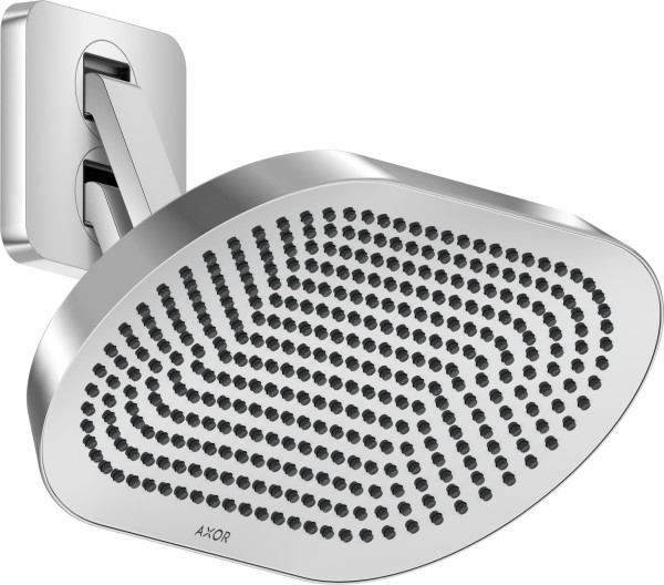 Hansgrohe AXOR ShowerSphere Kopfbrause 370/220 2jet mit beweglichem Brausearm, Chrom, 39745000
