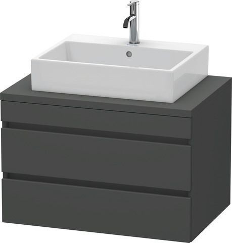 Duravit DuraStyle Konsolenwaschtischunterbau wandhängend Graphit Matt 800x548x512 mm - DS531704949