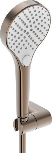 Hansa Handbrausegarnitur HANSAVIVA 4417, 3-strahlig Bronze gebürstet 1750 mm, 4417022081
