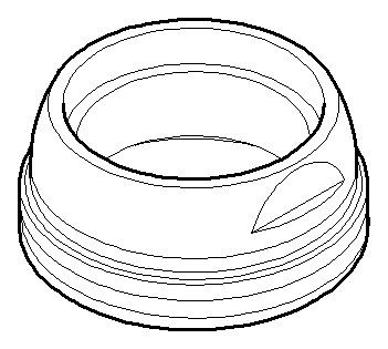 Dornbracht Befestigung Ersatzteile 092404141 D. 40 x 18 mm Platin gebürstet