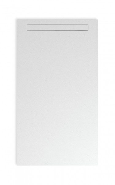 Fiora Elax elastische Duschwanne, Struktur Pizarra, Ablaufrinne quer, 2000x1100x10