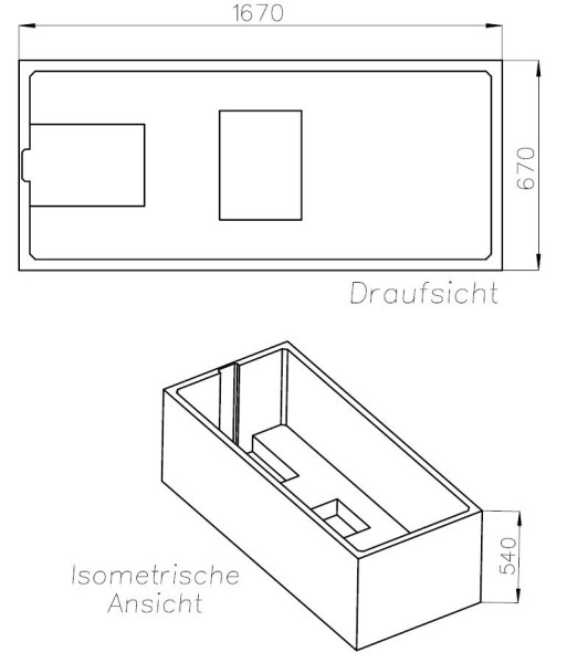 Neuesbad Wannenträger für Kaldewei NEXT/PURO NEXT STAR 170x70
