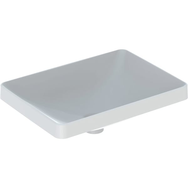 Geberit VariForm Einbauwaschtisch, rechteckig 55x40cm, ohne Hahnloch, ohne Überlauf, 500739012