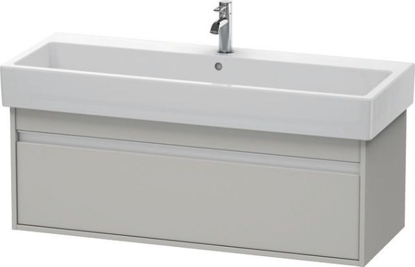 Duravit Ketho Waschtischunterbau wandhängend Betongrau Matt 1150x440x410 mm - KT668900707