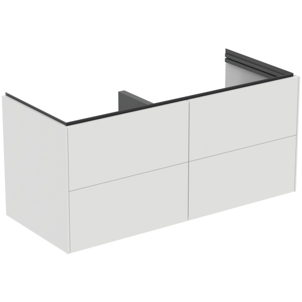 Ideal Standard Doppelwaschtisch-Unterschrank Conca 4 Auszüge o.Platte 1200x505x550mm Weiss, T5517Y1