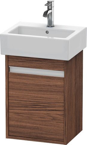 Duravit Ketho Waschtischunterbau wandhängend Nussbaum dunkel Matt 400x320x550 mm - KT6630L2121