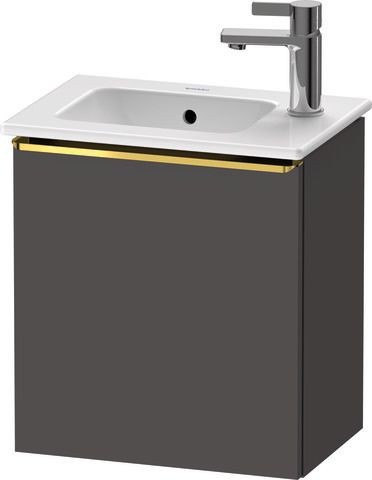 Duravit D-Neo Waschtischunterbau wandhängend Graphit Matt 410x274x440 mm - DE4259R34490000