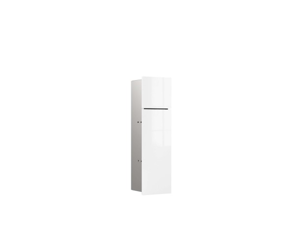 emco WC-Modul asis pure mit Glasfront Türanschlag rechts, Unterputz, 600mm, alpinweiss, 975527403