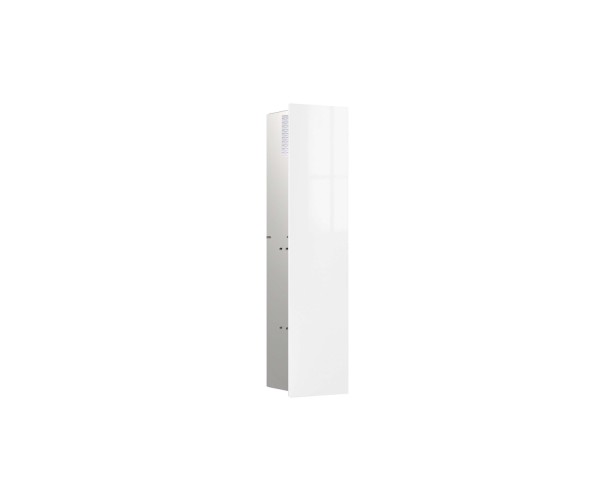 emco WC-Modul asis pure mit Glasfront Türanschlag rechts, Unterputz, 1-türig 730mm, weiss, 975527411
