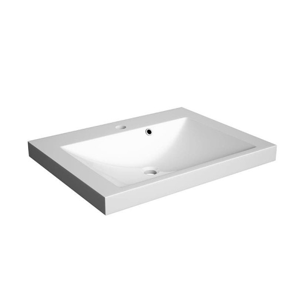 Neuesbad Mineralguss-Waschbecken ZEEN 60 cm, weiss glänzend