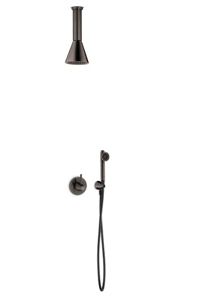 JEE-O cone 06 Decken-Duschkombination mit Handbrause, gun metal, 900-6466