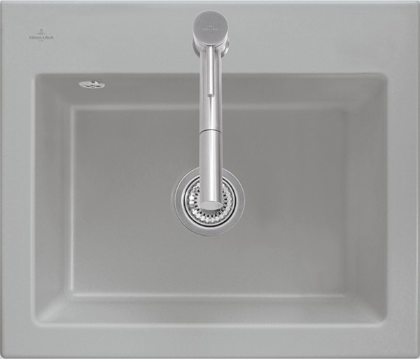 Villeroy & Boch Einbauspüle Subway 60 S 330901 600x510mm aus Keramik Almond CeramicPlus, 330900AM