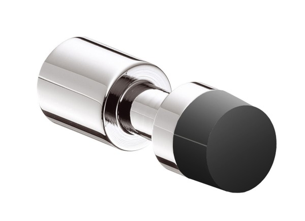 emco system 2 Haken mit Türpuffer chrom / schwarz, 357721200