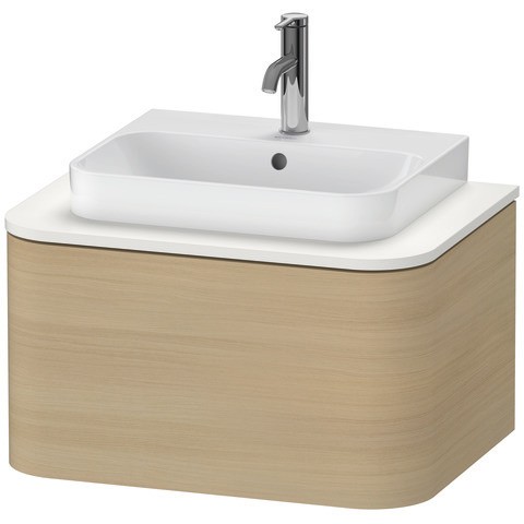 Duravit Happy D.2 Plus Konsolenwaschtischunterbau wandhängend Mediterrane Eiche Matt 650x480x354 mm