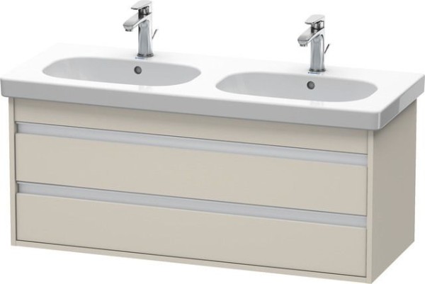Duravit Ketho Waschtischunterbau wandhängend Taupe Matt 1150x455x480 mm - KT664909191