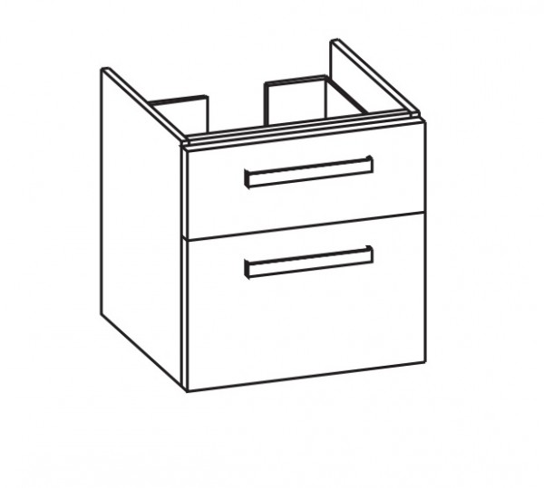 Artiqua 413 Waschtischunterschrank für Renova Plan 222255, 222258 Sanremo Eiche quer NB, 413-WU2L-3-