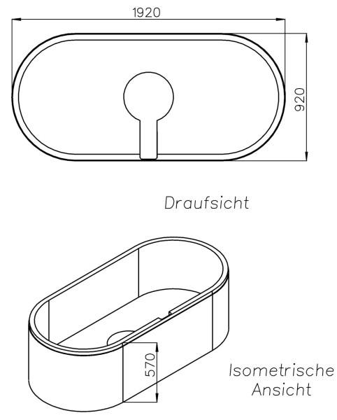 Neuesbad Wannenträger für Bette Starlet 195x95 oval