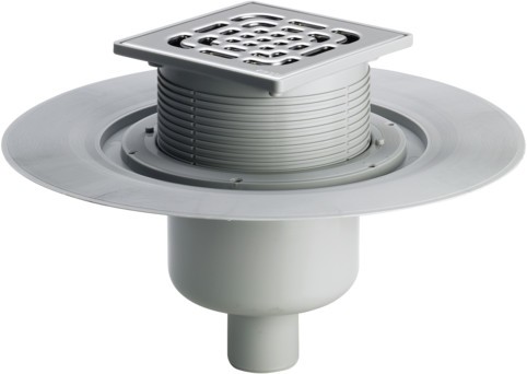 Viega Bodenablauf 4951.1 in DN100 Kunststoff grau