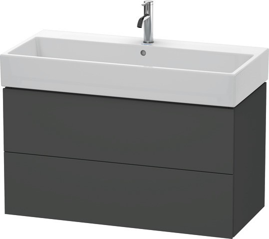 Duravit L-Cube Waschtischunterbau wandhängend Graphit Matt 984x459x544 mm - LC627804949