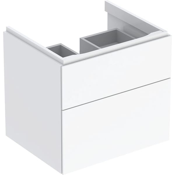 Geberit Xeno2 Unterschrank f. Waschtisch, 2 Schubladen 58x53x46,2cm, weiß, 500506011