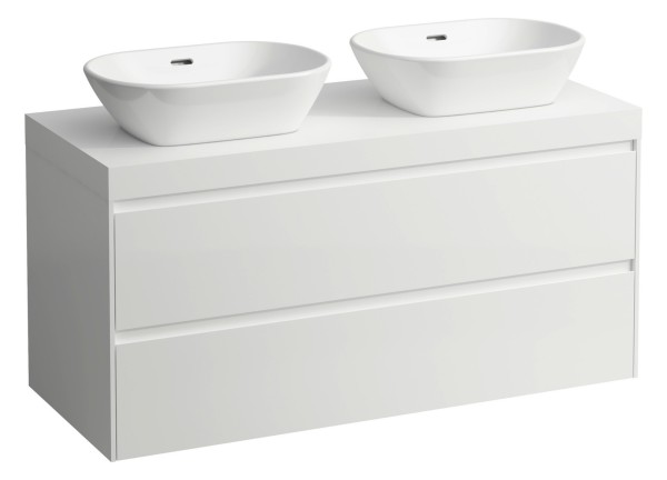 LAUFEN WTU+WT-Platte LANI 495x1185x580 m.Aus re+liPL.65 mm( weiß matt)2Schubl we matt, H404574112260