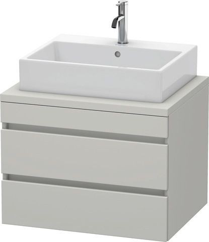 Duravit DuraStyle Konsolenwaschtischunterbau wandhängend Betongrau Matt 700x548x512 mm - DS531600707