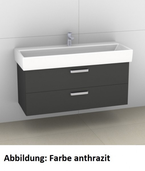 Artiqua 414 Waschtischunterschrank für Memento 5133C2, 5133C3,Eiche Weiß quer NB, 414-WU2L-V33-7185-