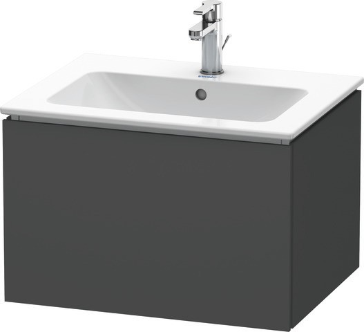 Duravit L-Cube Waschtischunterbau wandhängend Graphit Matt 620x481x400 mm - LC6140049490E00